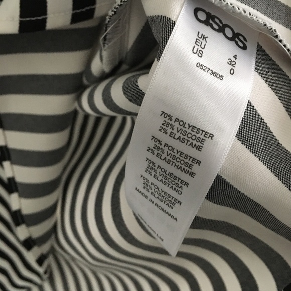 ASOS Off the Shoulder Striped Top 0 - Picture 5 of 5